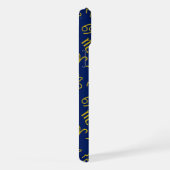 Sagittaire Zodiac+Astrologie Symboles Ptn Gld+Blue (Côté droit)