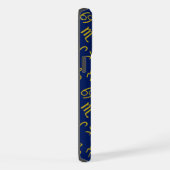 Sagittaire Zodiac+Astrologie Symboles Ptn Gld+Blue (Côté droit)