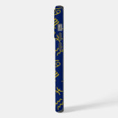 Sagittaire Zodiac+Astrologie Symboles Ptn Gld+Blue (Côté gauche)