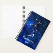 Sagittaire Zodiac Constellation Galaxie Monogramme (Devant avec enveloppe)