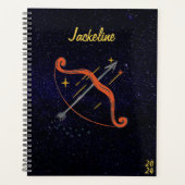 Sagittaire Zodiac l Galaxy Sky Star Calendrier (Devant)