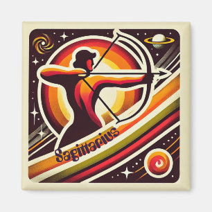 Sagittaire Zodiac Magnet rétro
