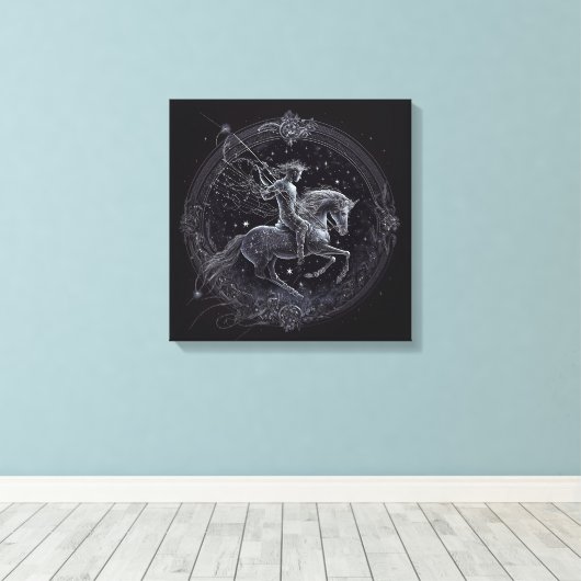 Sagittarius—22 novembre-21 décembre toile Imprimer (Insitu (Plancher de Bois))