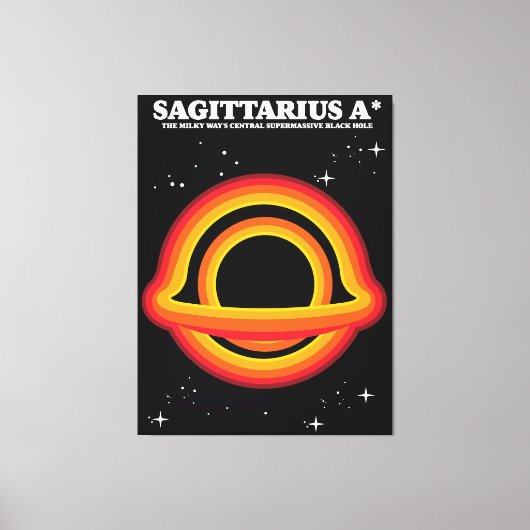 Sagittarius A* Canvas Afdruk (Voorkant)