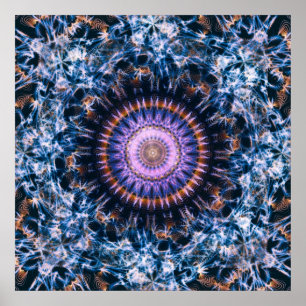 Sagittarius A Lichtgevende Abstracte Ruimte Kunst Poster