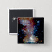 Sagittarius A Vierkante Button 5,1 Cm (Voorkant /achterkant)