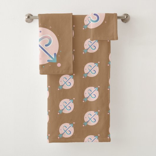 SAGITTARIUS, abstract ontwerp van het sterrenbeeld Bad Handdoek (Insitu)