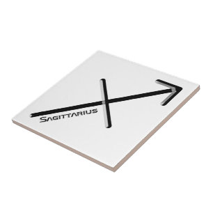 SAGITTARIUS, abstract ontwerp van het sterrenbeeld Tegeltje