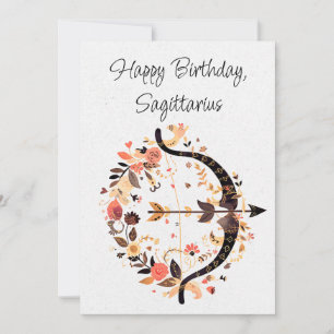 Sagittarius Archer Zodiac Boho Verjaardag Flat Kaa