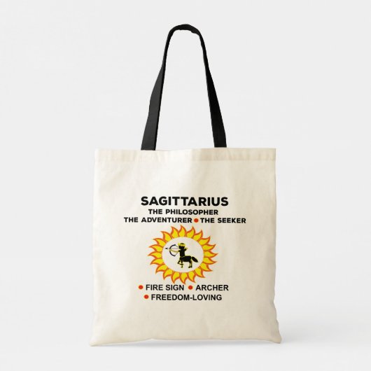 Sagittarius Archer Zodiac Tote Bag (Achterkant)