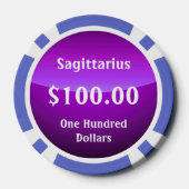Sagittarius Astrological Sign Poker Chips (Achterkant)