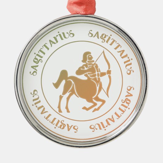 Sagittarius Astrology Zodiac d1 Ornament (Voorkant)