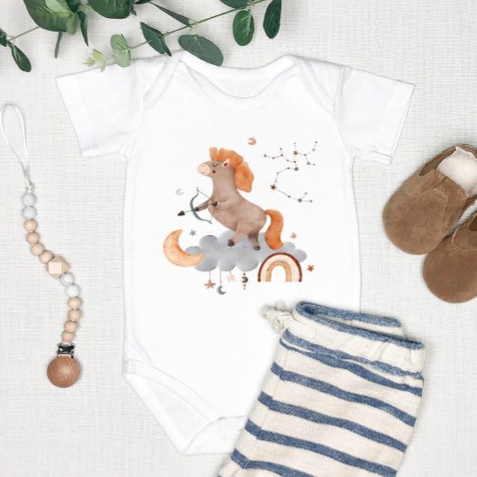 Sagittarius Baby: Archer's Starry Personalized Romper