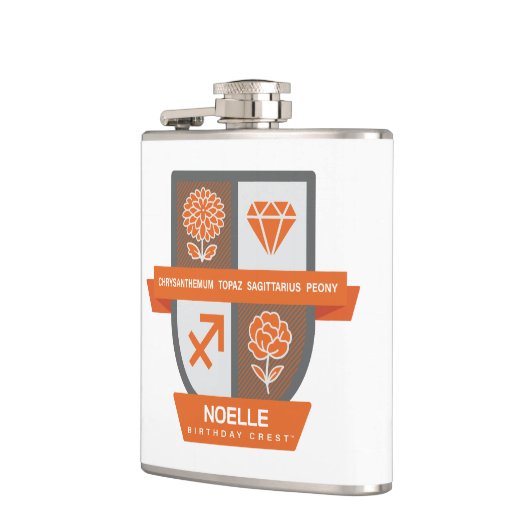 Sagittarius Birthday Crest™ November 22-30 Heupfles (Links)