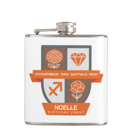 Sagittarius Birthday Crest™ November 22-30 Heupfles