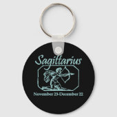 Sagittarius Blauwgroen Sleutelhanger (Voorkant)