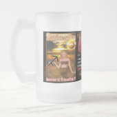 Sagittarius Capricorn zodiaal groot glas Matglas Bierpul (Links)