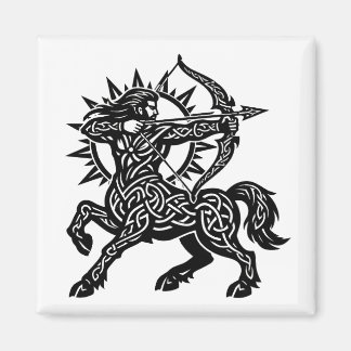 Sagittarius Centaur Archer — Mythic Zodiac Inkwork Magneet