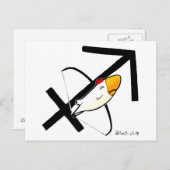 Sagittarius Chicken Briefkaart (Voorkant / Achterkant)
