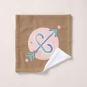 SAGITTARIUS, Conception abstraite du signe zodiaqu (Gant de toilette)