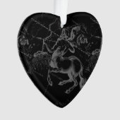  Sagittarius Constellation Black Hevelius Ornament (voorkant)