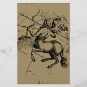 Sagittarius Constellation Carte Engraving Hevelius (Devant)