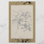 Sagittarius Constellation Carte Engraving Hevelius (Devant)