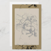 Sagittarius Constellation Carte Engraving Hevelius (Devant / Derrière)