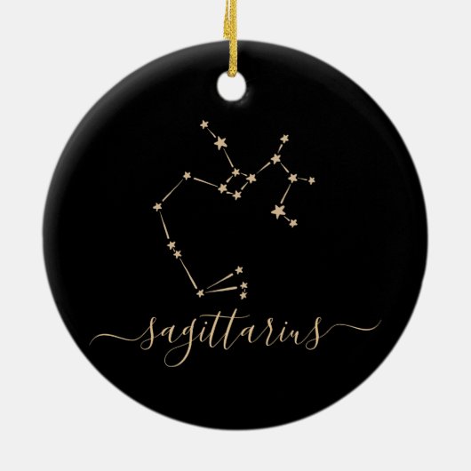 Sagittarius Constellation Ceramic Ornament (Achterkant)