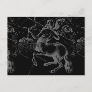 Sagittarius Constellation Classy Hevelius Engaving Briefkaart