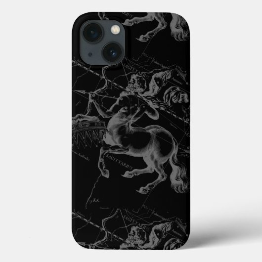 Sagittarius Constellation Classy Hevelius Engaving Case-Mate iPhone Case (Achterkant)
