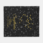 Sagittarius Constellation Fleece Deken (Voorkant (Horizontaal))
