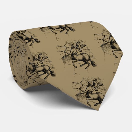 Sagittarius Constellation Hevelius1690 nov22-dec21 Stropdas (Opgerold)