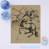 Sagittarius Constellation Hevelius 1690 Engraving Flyer (Enkel)