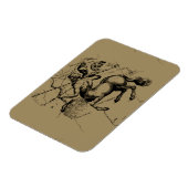 Sagittarius Constellation Hevelius 1690 Engraving Magneet (Linkerzijde)