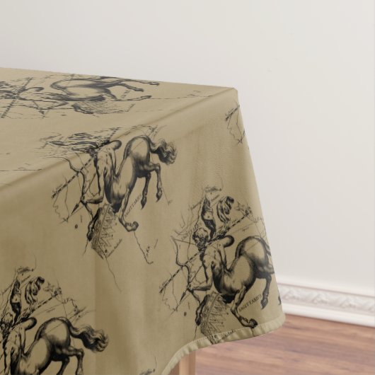 Sagittarius Constellation Hevelius 1690 Engraving Tafelkleed (Voorbeeld)