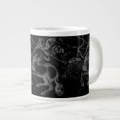 Sagittarius Constellation Hevelius Map on Black Jumbo Mok (Voorkant rechts)