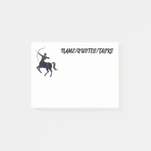 Sagittarius Constellation Line Art – Cosmic Zodiac Post-it® Notes (Voorkant)