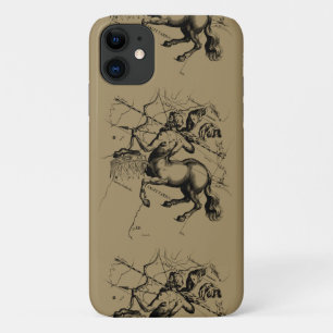 Sagittarius Constellation Map door Hevelius iPhone 11 Hoesje