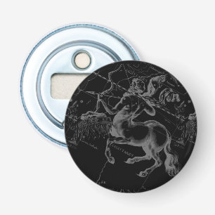 Sagittarius Constellation Map door Hevelius op Bla Button Flesopener