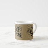 Sagittarius Constellation Map Engraving Hevelius Espresso Kop (Voorkant rechts)