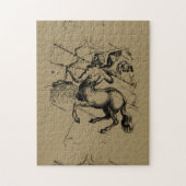 Sagittarius Constellation Map Engraving Hevelius Legpuzzel (Verticaal)