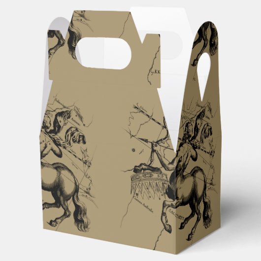 Sagittarius Constellation Map Hevelius 1690 Bedankdoosjes (Geopend)