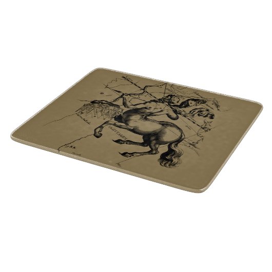 Sagittarius Constellation Map Hevelius 1690 Snijplank (Hoek)