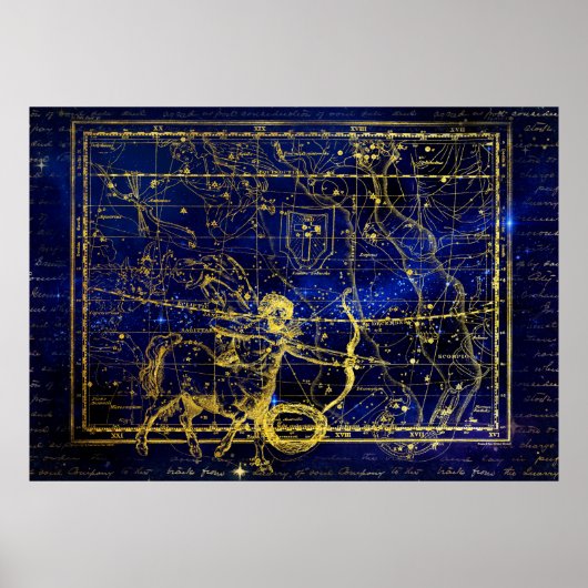 sagittarius constellation poster (Voorkant)
