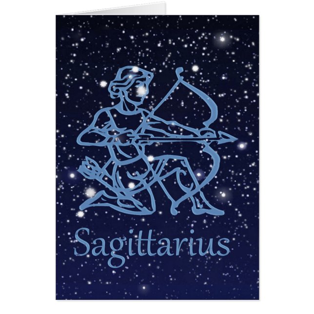 Sagittarius Constellation & Zodiac Sign with Stars (Voorkant)