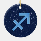 Sagittarius Constellation & Zodiac Sign with Stars Keramisch Ornament (Achterkant)