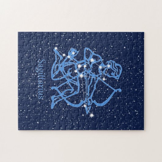 Sagittarius Constellation & Zodiac Sign with Stars Legpuzzel (Horizontaal)