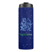 Sagittarius Constellation & Zodiac Sign with Stars Thermosbeker (Voorkant)