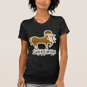 Sagittarius Cute Archer Astrology Cartoon Sign T-shirt